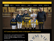 Tablet Screenshot of farmviewhalllivery.co.uk